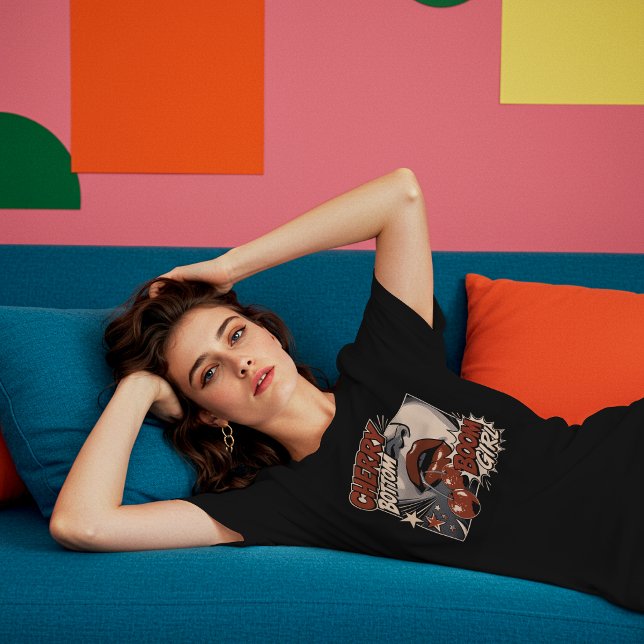 Kirsche Bottom Girl – Retro-Comic-Kirsche T-Shirt (Von Creator hochgeladen)