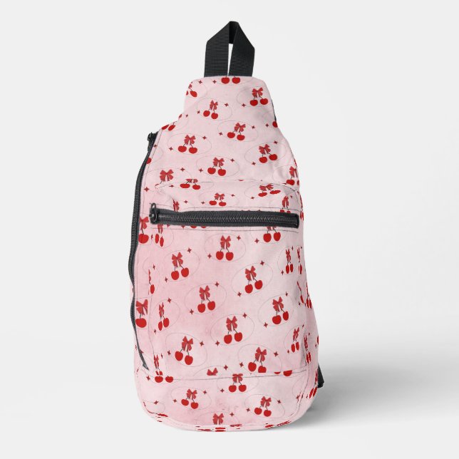 Kirsche Crossbody Bag (Vorderseite)