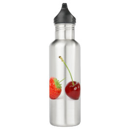 Kirsche, Erdbeere und Berries Edelstahlflasche
