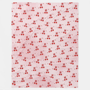 Kirsche Fleecedecke