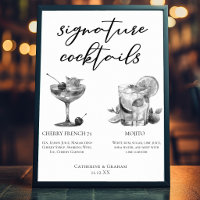 Kirsche French 75 Mojito Schwarz Weiß Cocktails