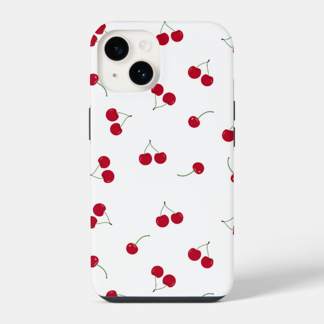 Kirsche Kirschen iPhone Hülle (Rückseite)