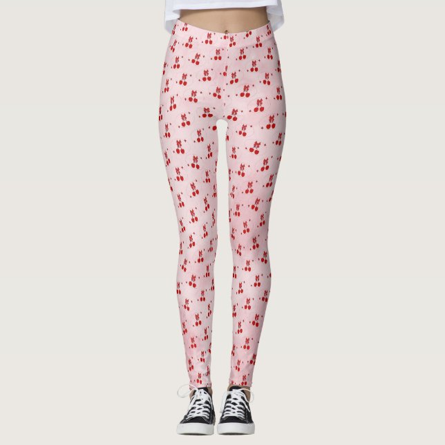 Kirsche Leggings (Vorderseite)
