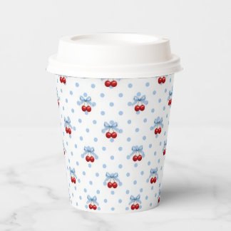 Kirsche oben drauf pappbecher