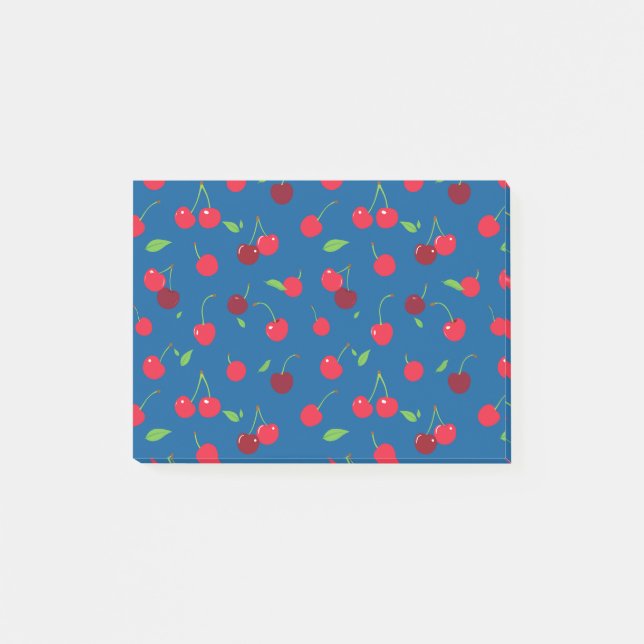 Kirsche Post-it Klebezettel (Vorderseite)