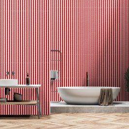 Kirsche, rot und weiß Streifen Tapete