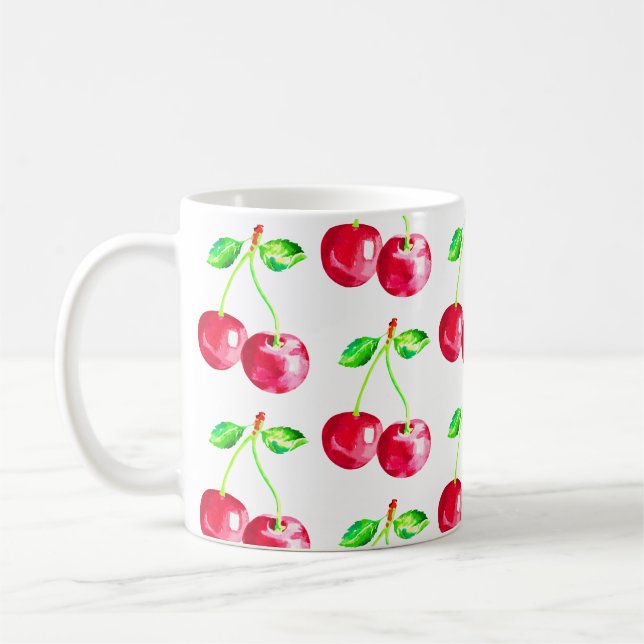 Kirsche, Rote Kirschen Kaffeetasse (Links)