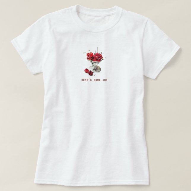 Kirsche süße Ästhetik Sommer frisches Obst süß T-Shirt (Design vorne)