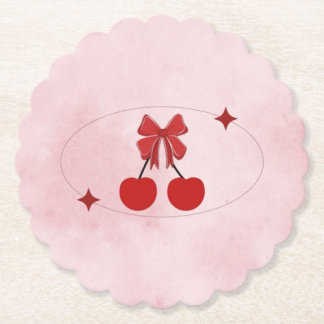 Kirsche Untersetzer (Vorderseite)