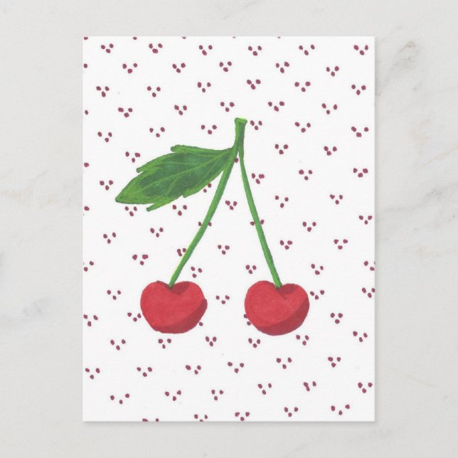 Kirschen 2 postkarte (Vorderseite)