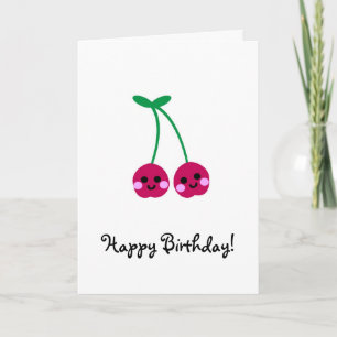 Kirschen, alles Gute zum Geburtstag! Karte