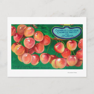 Kirschen aus der Cherry CityThe Dalles, OR Postkarte