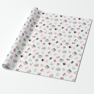 Kirschen, Beeren und Schleifen! Geschenkpapier