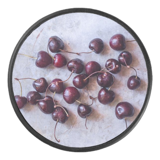 Kirschen Eishockey Puck (Vorderseite)