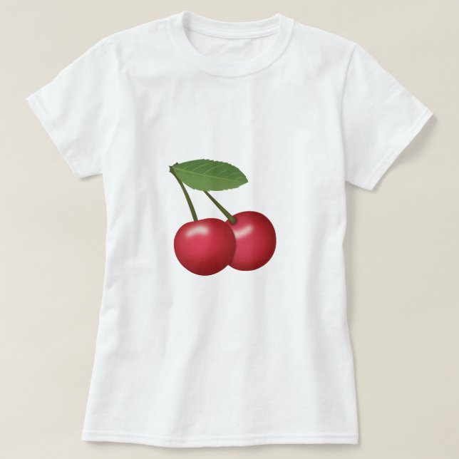Kirschen Emoji T-Shirt (Design vorne)