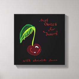 Kirschen für Dessertdrucke Leinwanddruck