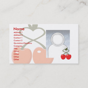 Kirschen - Geschäft Visitenkarte