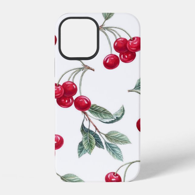 Kirschen iPhone Hülle (Rückseite)
