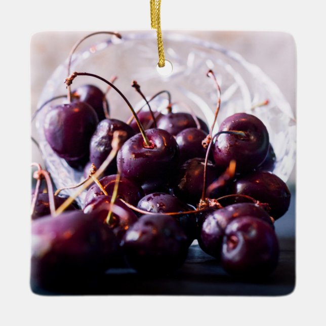 Kirschen Keramikornament (Vorderseite)