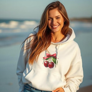 Kirschen mit Bow- Hoodie