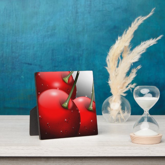 Kirschen mit Taubentropfen Fotoplatte (InSitu)