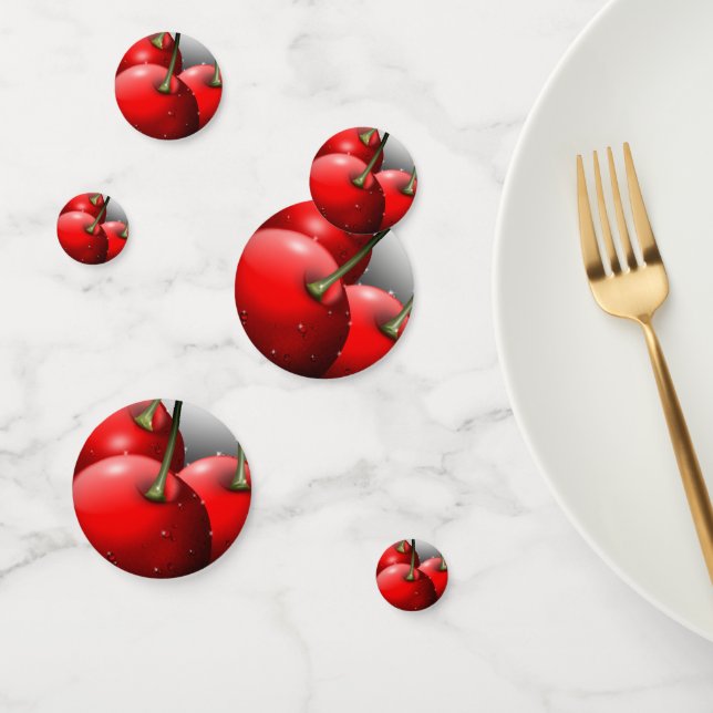 Kirschen mit Taubentropfen Konfetti (Gruppe)