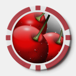 Kirschen mit Taubentropfen Pokerchips