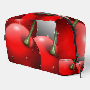 Kirschen mit Taubentropfen Waschbeutel