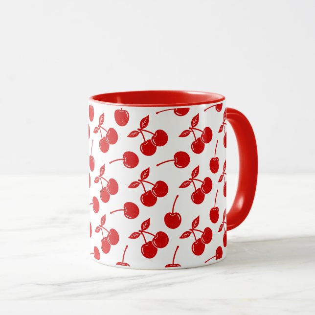 Kirschen Tasse (VorderseiteRechts)