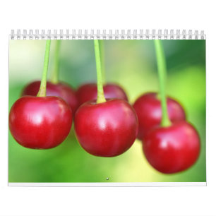 Kirschen und Berries Fotografie vegan 2025 Kalender