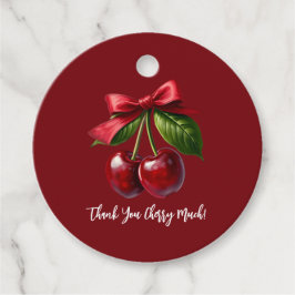 Kirschen und eine Bow-Liebe, die Sie viel herry Geschenkanhänger