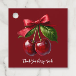 Kirschen und eine Bow-Liebe, die Sie viel herry Geschenkanhänger