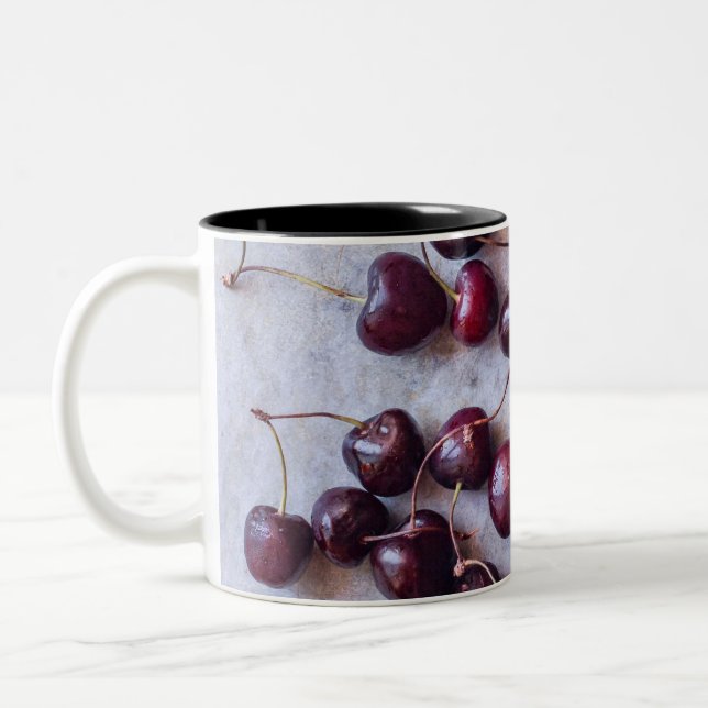 Kirschen Zweifarbige Tasse (Links)