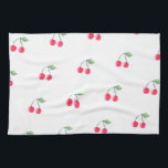 Kirschfrucht-Muster-modernes reizendes niedliches Geschirrtuch<br><div class="desc">Kirschfrucht-Muster-modernes reizendes niedliches Rosa</div>