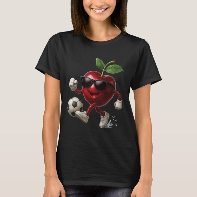 Kirschfußball  T-Shirt (Vorderseite)