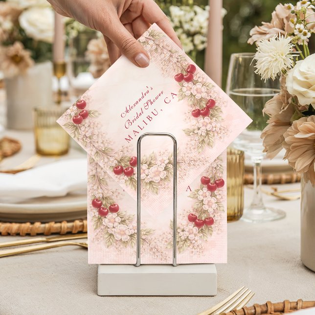 Kirschgarten-Brautabschied im Vintage-Stil Serviette (Von Creator hochgeladen)