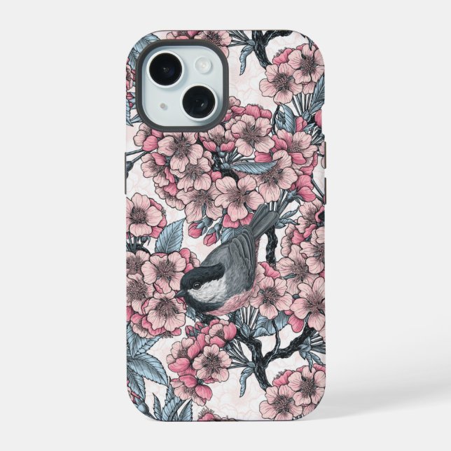 Kirschgarten iPhone 15 Hülle (Rückseite)