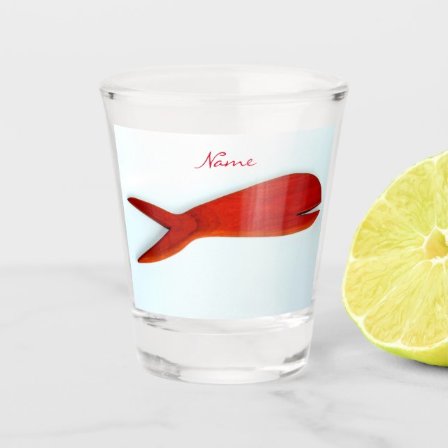 Kirschholzfisch Thunder_Cove Schnapsglas (Vorderseite)