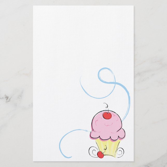 Kirschkuchen Briefpapier (Vorderseite)