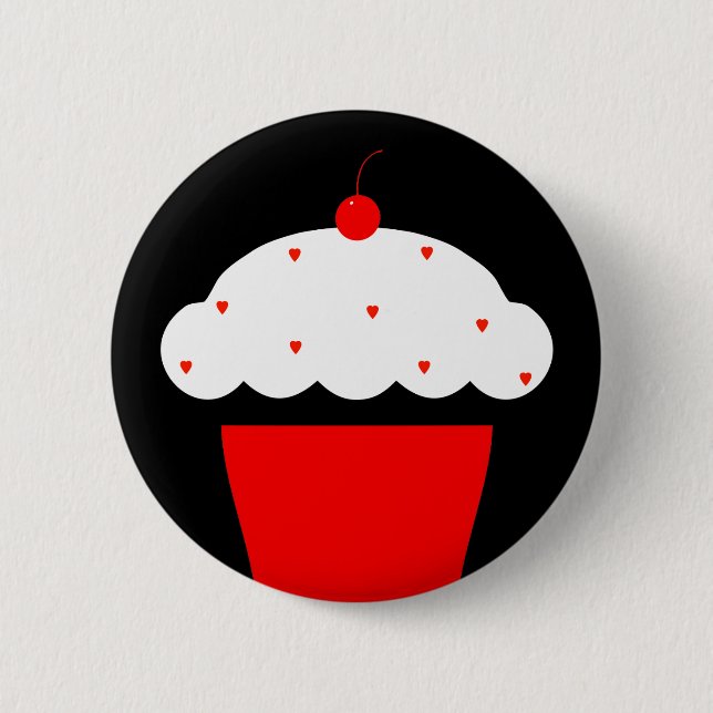 Kirschkuchen Button (Vorderseite)