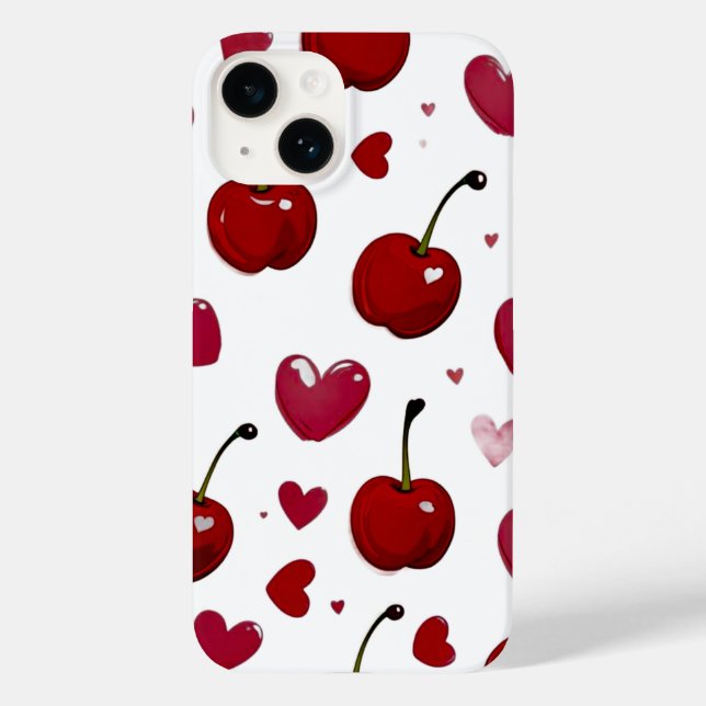 Kirschliebe Case-Mate iPhone Hülle (Rückseite)