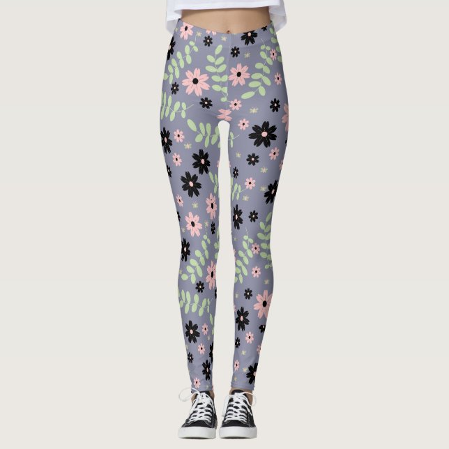 Kirschmuster Leggings (Vorderseite)