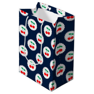Kirschmuster – Retro-Frucht-Geschenk & Deko Mittlere Geschenktüte