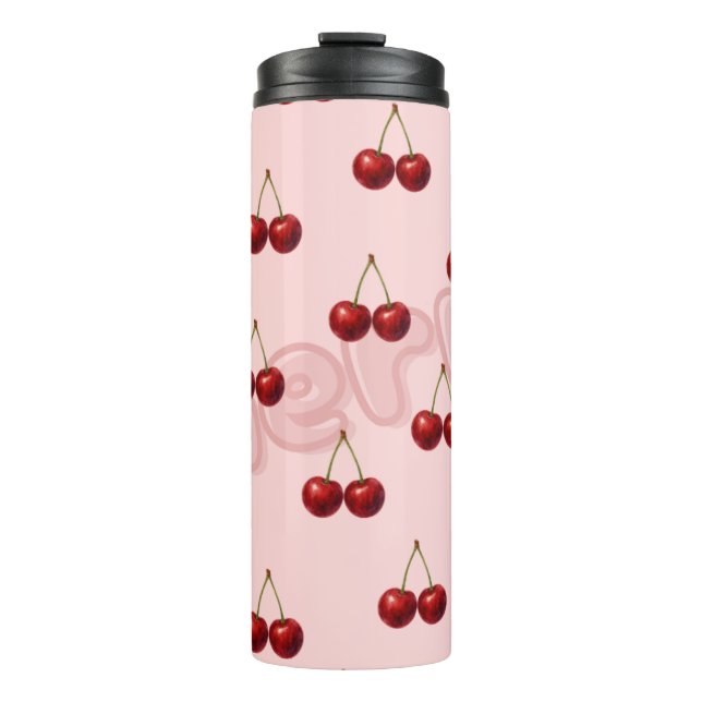 Kirschmuster-Tumbler Thermosbecher (Vorderseite)