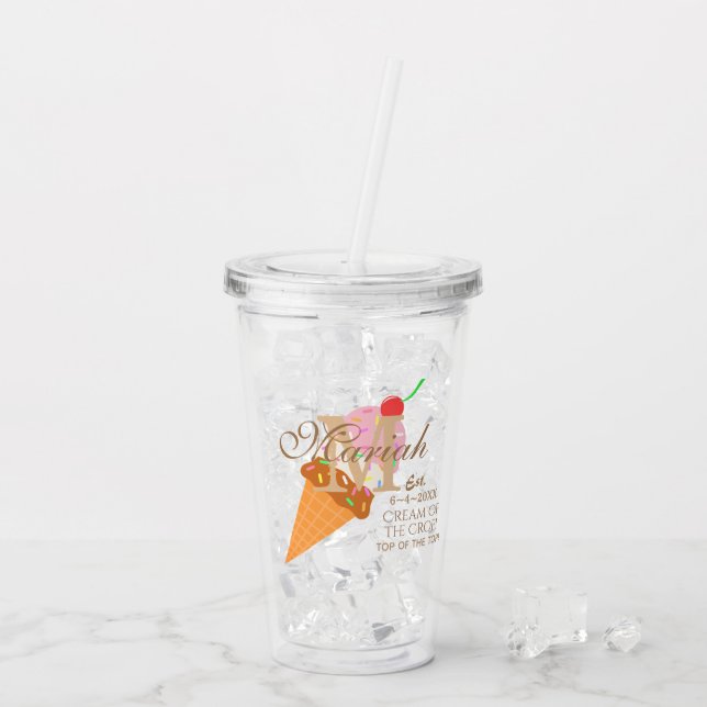 Kirschneapolitanischer Acryltrinkbecher (Rückseite Ice)