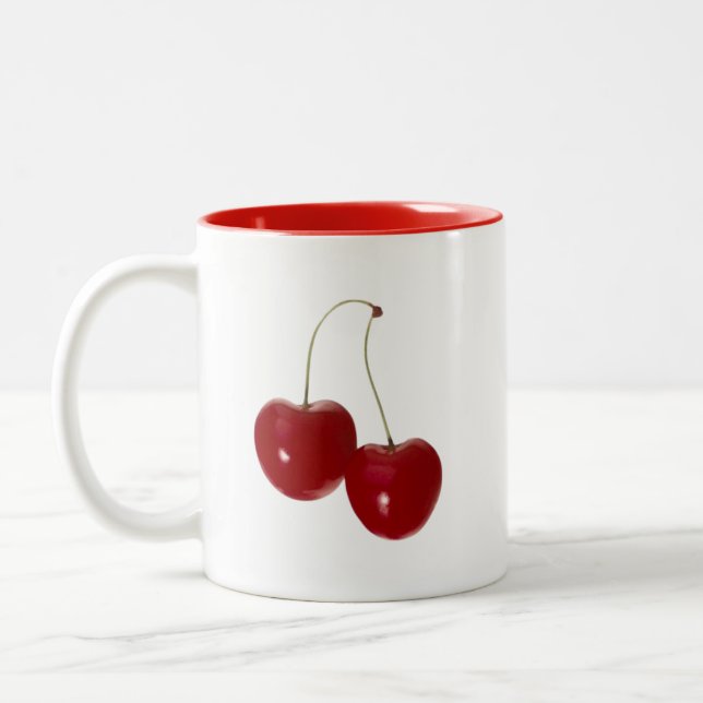 Kirschpaar Zweifarbige Tasse (Links)