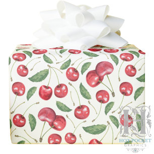 Kirschpapier Geschenkpapier