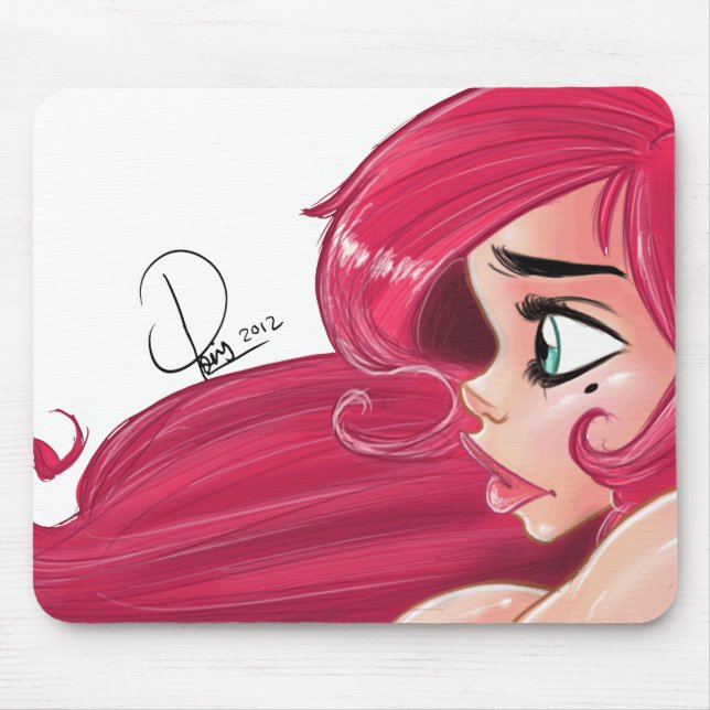 Kirschpinup-Mausunterlage Mousepad (Vorne)