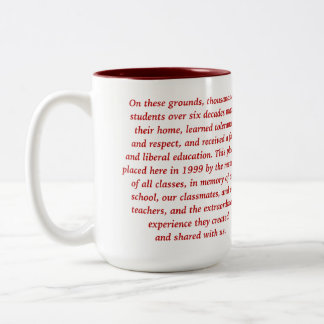 Kirschrasen-SchulTassen-Rot Zweifarbige Tasse