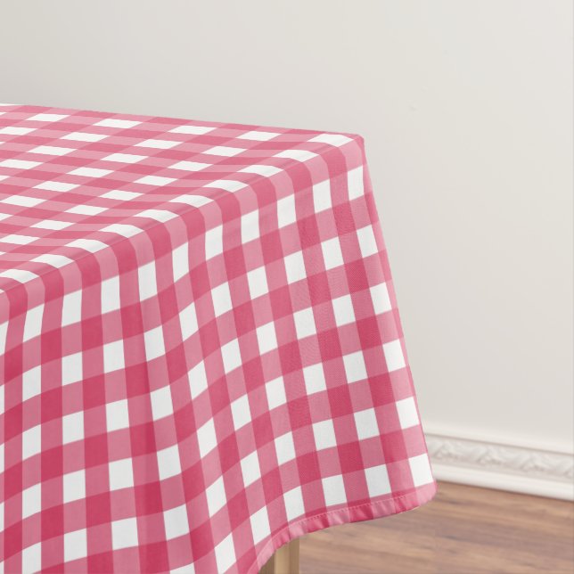 Kirschrot kariert tischdecke (Beispiel)